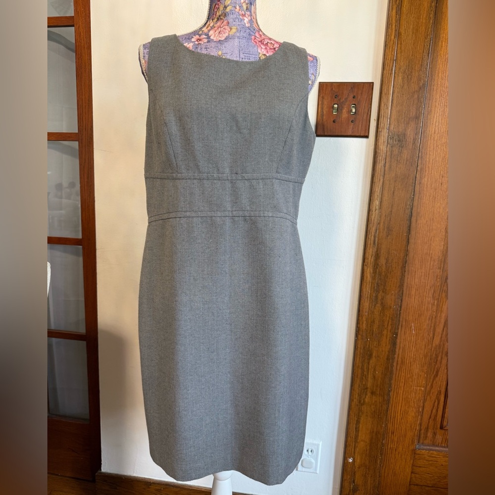 LOFT Classic Gray Midi Dress